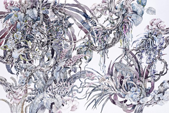 Lorenso TPA 0124 0049 05 Maori - mural w egzotyczne rośliny