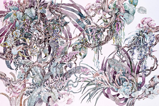 Lorenso TPA 0124 0049 06 Maori - mural w egzotyczne rośliny