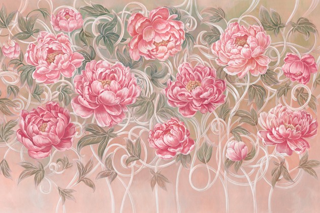 Lorenso TPA 0124 0056 01 Infloray - mural w piwonie