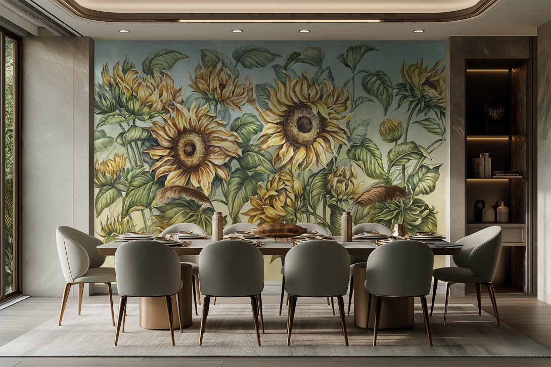 Lorenso TPA 0124 0054 03 Solea - mural w słoneczniki