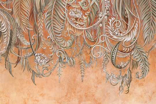 Lorenso TPA 0124 0053 00 Wildoasis - mural w liście i pnącza