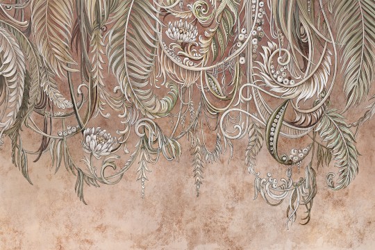 Lorenso TPA 0124 0053 01 Wildoasis - mural w liście i pnącza