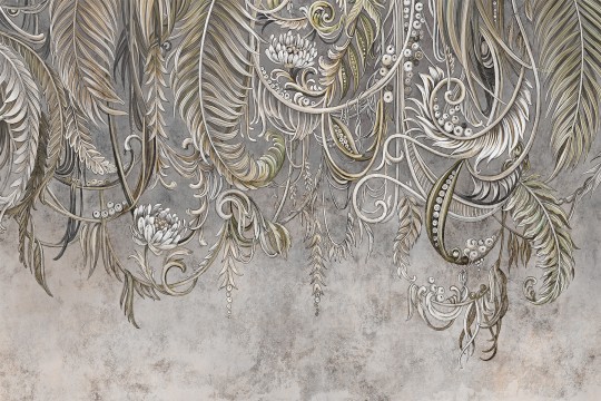 Lorenso TPA 0124 0053 02 Wildoasis - mural w liście i pnącza