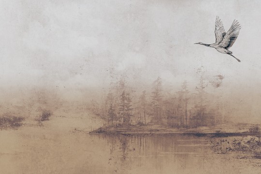 Lorenso TPA 0224 0063 00 Laveria - mural w jezioro i czaplę