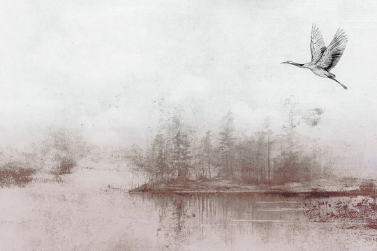 Lorenso TPA 0224 0063 02 Laveria - mural w jezioro i czaplę