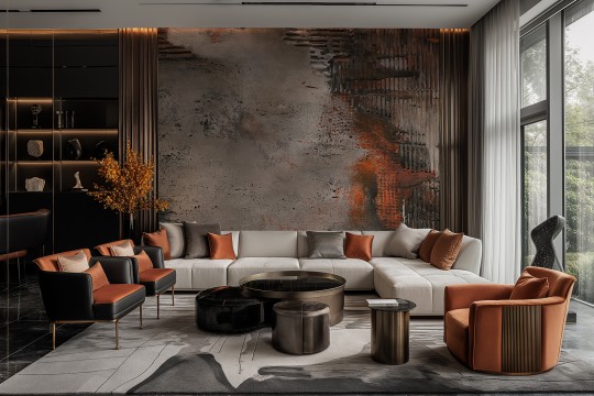 Lorenso TPA 1123 0007 01 Walletry - mural imitujący betonową ścianę