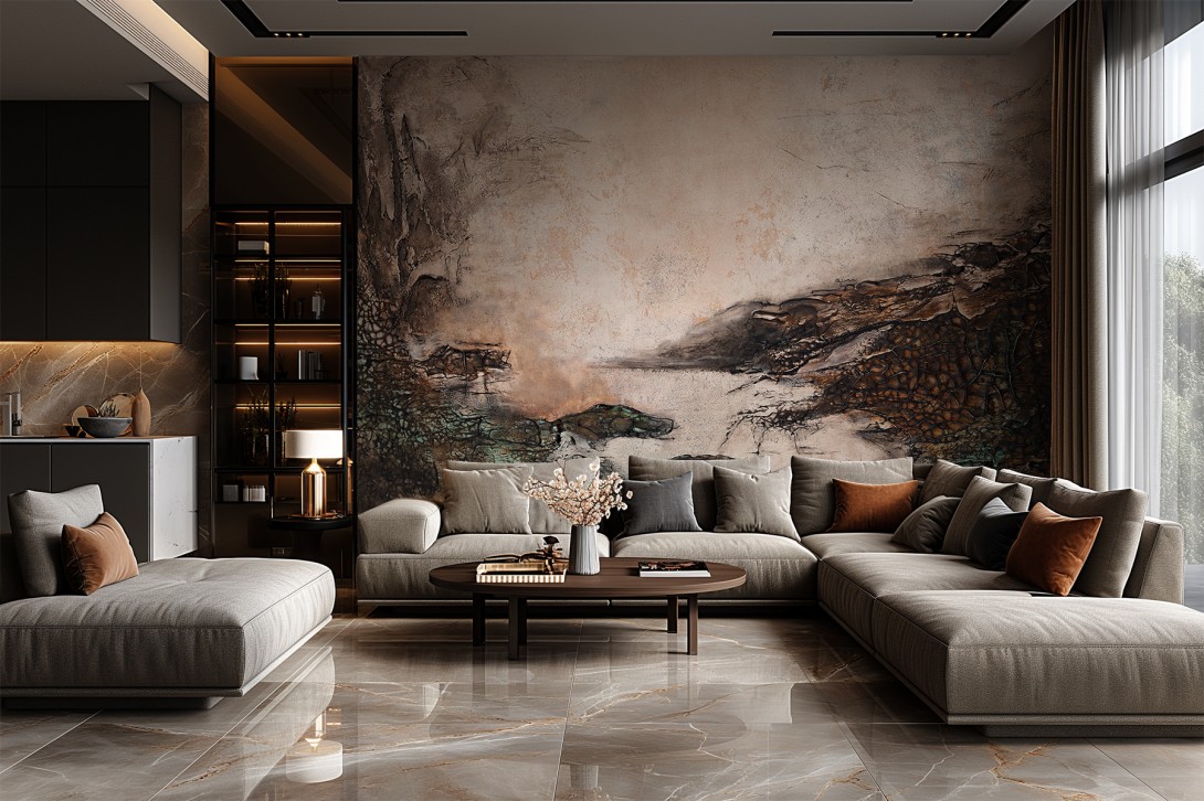 Lorenso TPA 1223 0041 06 Roostica - mural w górską rzekę