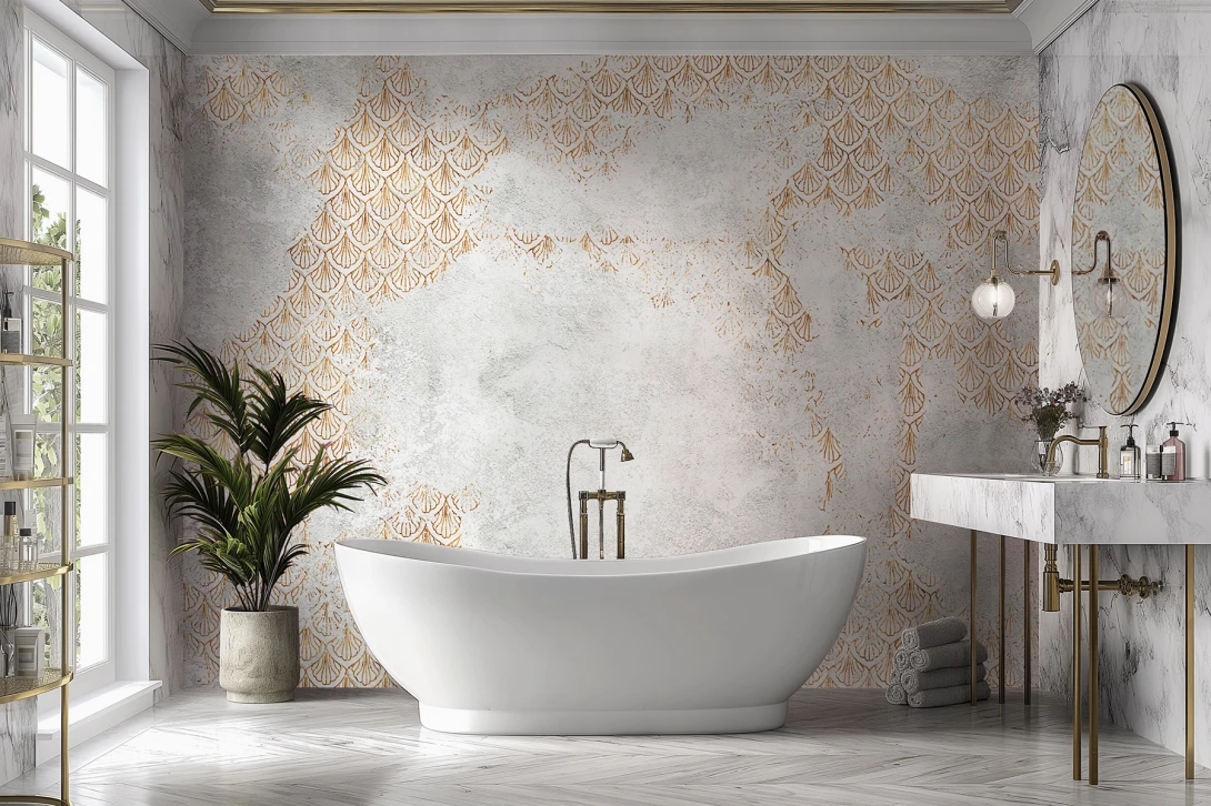 Lorenso TPA 0524 0090 03 Aurum - mural w dekoracyjne muszle