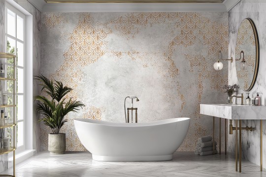 Lorenso TPA 0524 0090 03 Aurum - mural w dekoracyjne muszle