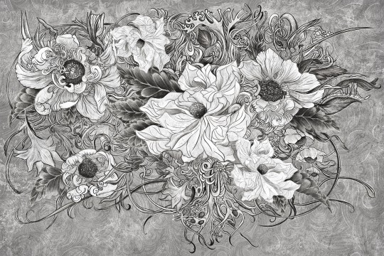 Lorenso TPA 1223 0044 04 Pearl - mural w kwiaty