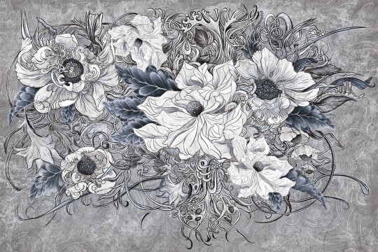 Lorenso TPA 1223 0044 07 Pearl - mural w kwiaty