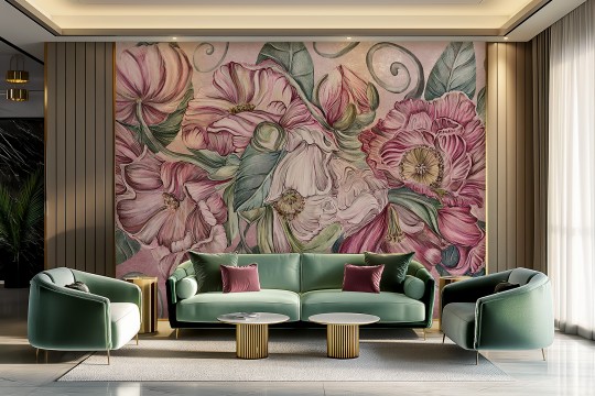 Lorenso TPA 1123 0034 00 Gardenia - mural w kwiaty