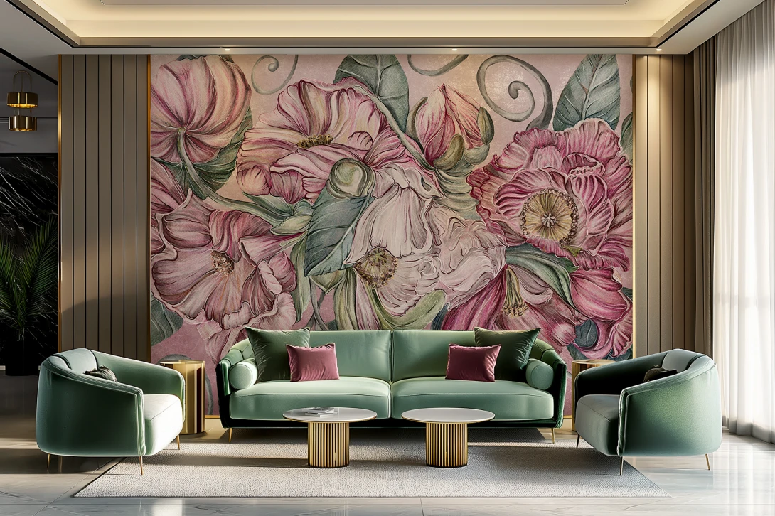Lorenso TPA 1123 0034 01 Gardenia - mural w kwiaty