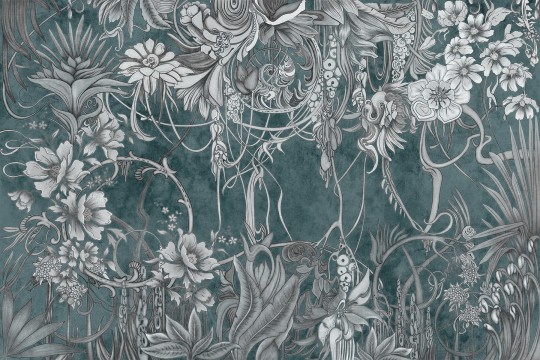 Lorenso TPA 0224 0069 00 Malivia - mural w tropikalne rośliny