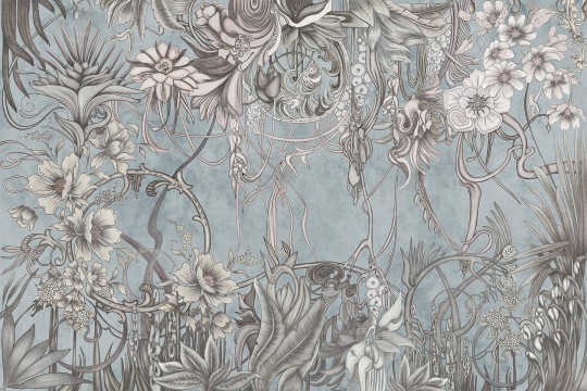 Lorenso TPA 0224 0069 01 Malivia - mural w tropikalne rośliny