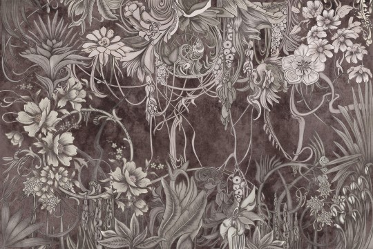 Lorenso TPA 0224 0069 02 Malivia - mural w tropikalne rośliny