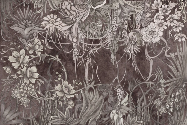 Lorenso TPA 0224 0069 02 Malivia - mural w tropikalne rośliny