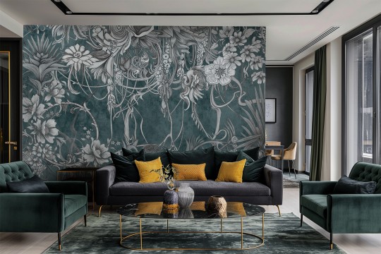 Lorenso TPA 0224 0069 04 Malivia - mural w tropikalne rośliny