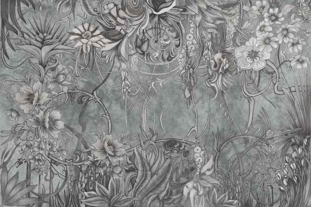 Lorenso TPA 0224 0069 05 Malivia - mural w tropikalne rośliny