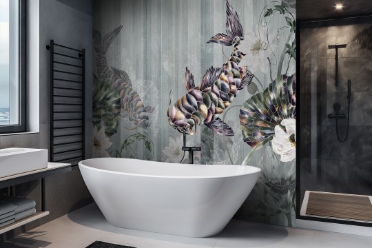 Lorenso TPA 0125 0124 00 Aqual - mural w ryby i paski