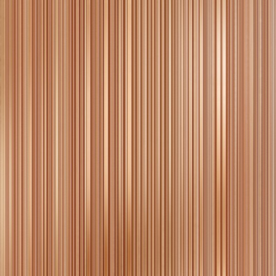 Vinylpex W01.3542 Harry Glossy - tapeta obiektowa w grube prążki metalizująca miedziana