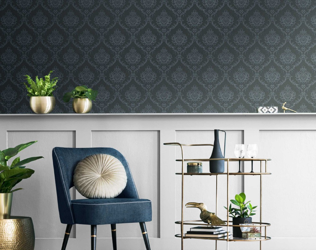 Cristiana Masi 23640 The Best Classic & Elegant Villa - tapeta w roślinne ornamenty