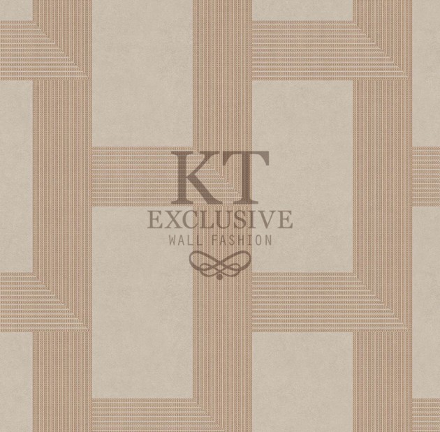 KT Exclusive BA0208 Baile - zamszowa tapeta w geometryczny wzór