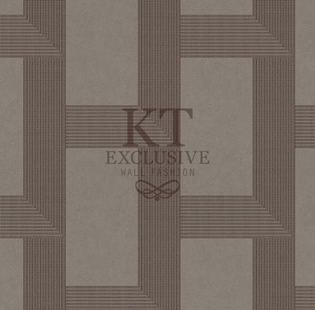 KT Exclusive BA0209 Baile - zamszowa tapeta w geometryczny wzór