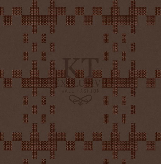 KT Exclusive BA0323 Baile - zamszowa tapeta w kratkę