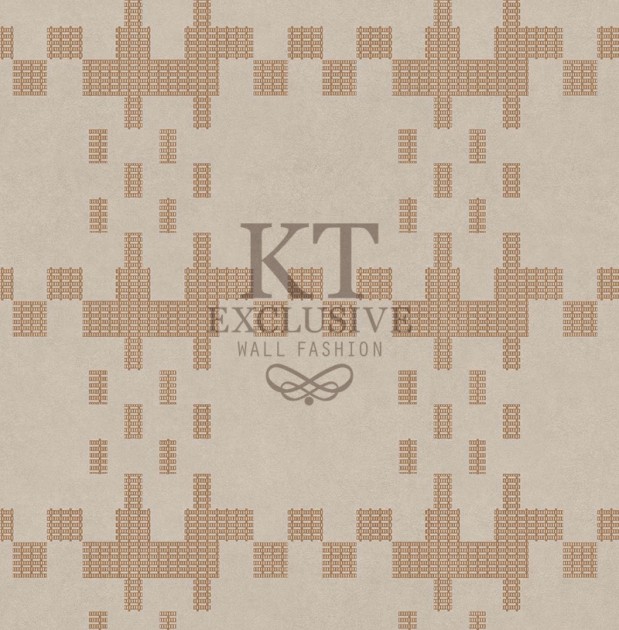 KT Exclusive BA0310 Baile - zamszowa tapeta w kratkę