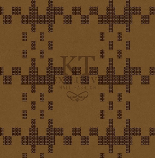 KT Exclusive BA0305 Baile - zamszowa tapeta w kratkę