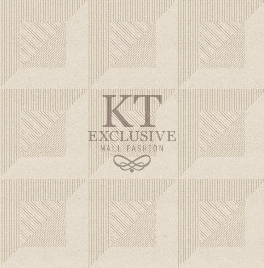 KT Exclusive ME0129 Meala - tapeta z aksamitu w geometryczny wzór