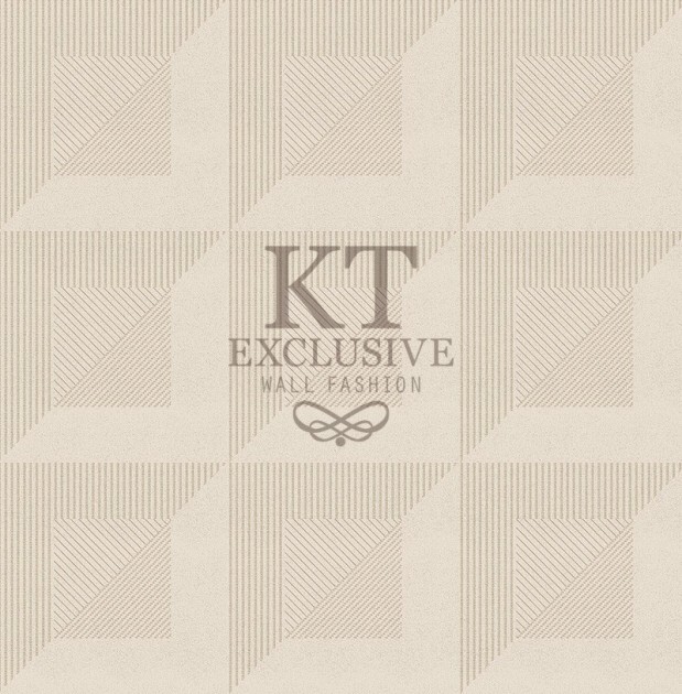 KT Exclusive ME0129 Meala - tapeta z aksamitu w geometryczny wzór