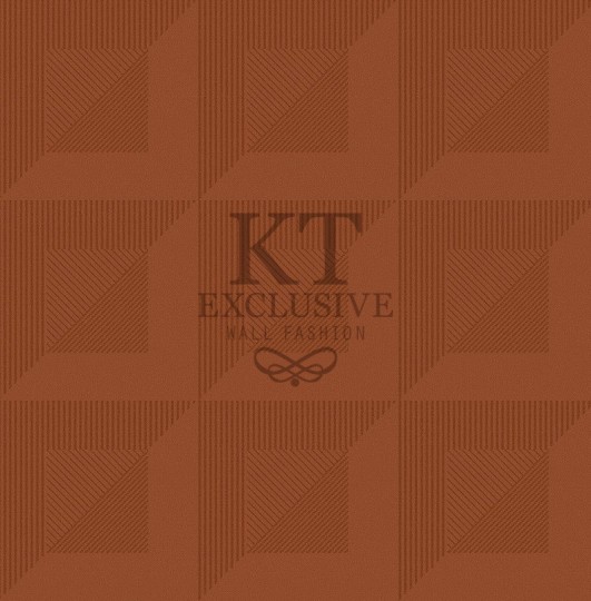 KT Exclusive ME0131 Meala - tapeta z aksamitu w geometryczny wzór