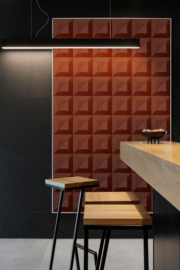 KT Exclusive ME0151 Meala - tapeta z aksamitu w geometryczny wzór