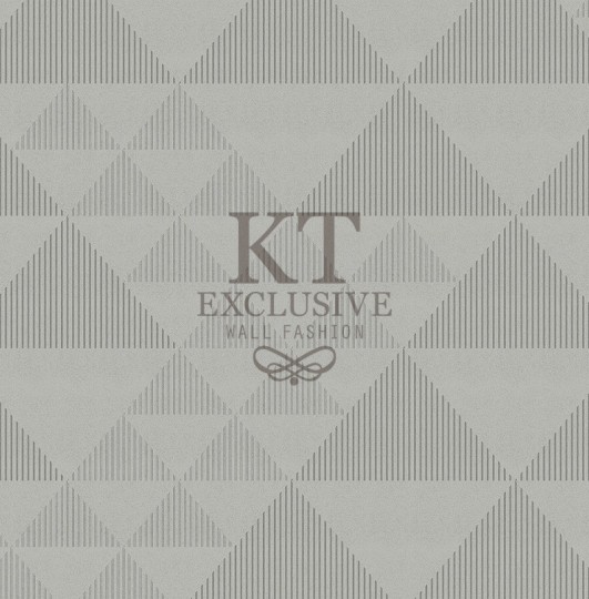 KT Exclusive ME0232 Meala - tapeta z aksamitu w geometryczny wzór