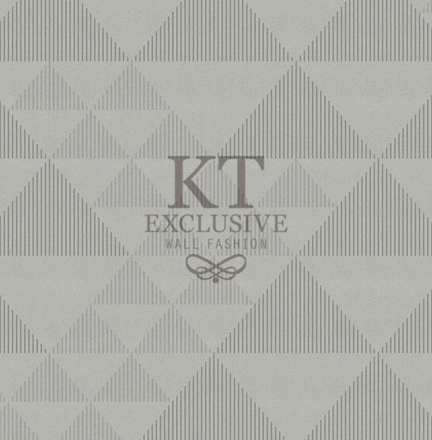 KT Exclusive ME0232 Meala - tapeta z aksamitu w geometryczny wzór