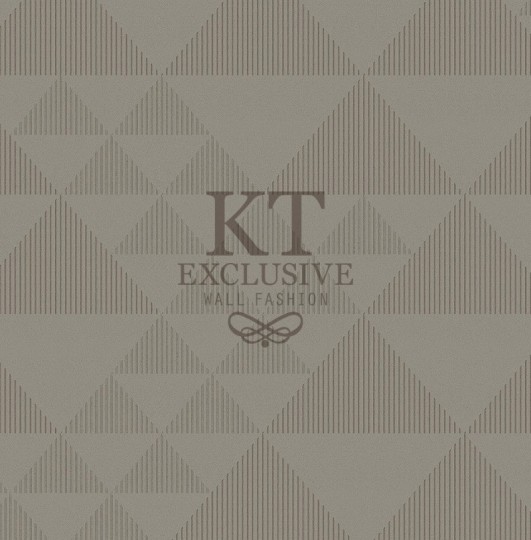 KT Exclusive ME0235 Meala - tapeta z aksamitu w geometryczny wzór