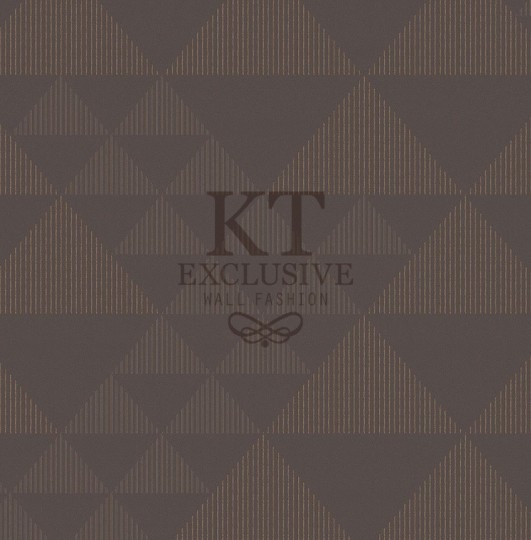 KT Exclusive ME0236 Meala - tapeta z aksamitu w geometryczny wzór
