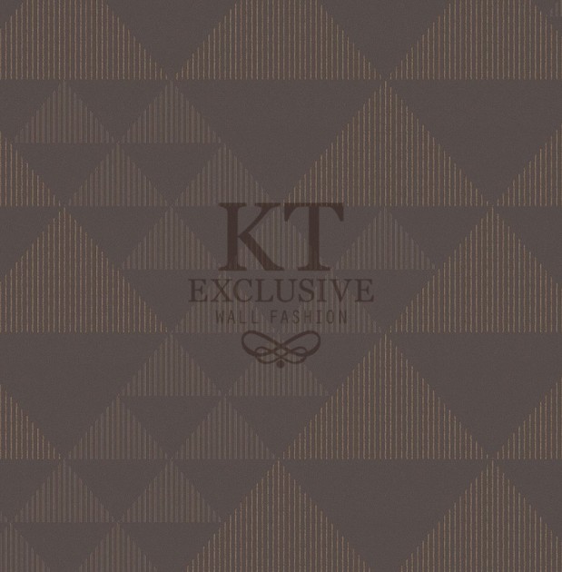 KT Exclusive ME0236 Meala - tapeta z aksamitu w geometryczny wzór