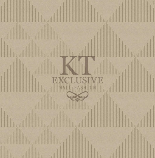 KT Exclusive ME0255 Meala - tapeta z aksamitu w geometryczny wzór