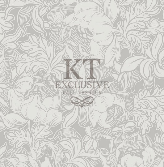 KT Exclusive KT31205 British Heritage III - tapeta w stylizowane kwiaty