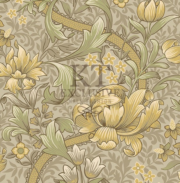 KT Exclusive KT30406 British Heritage II - tapeta w stylizowane rośliny