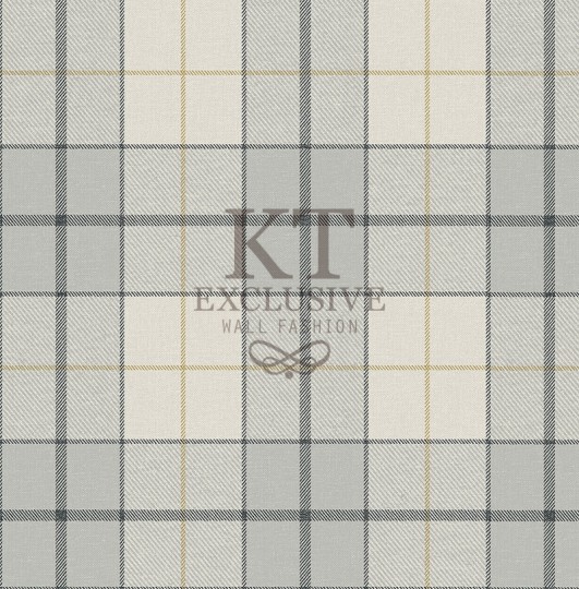 KT Exclusive KT40008 Sauvage - tapeta imitująca materiał we wzór rombów