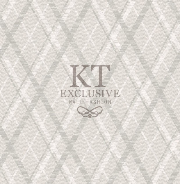 KT Exclusive KT10018 Sauvage - tapeta imitująca materiał we wzór rombów