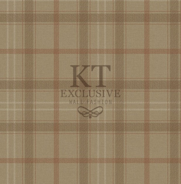 KT Exclusive KT10205 Sauvage - tapeta w szkocką kratkę