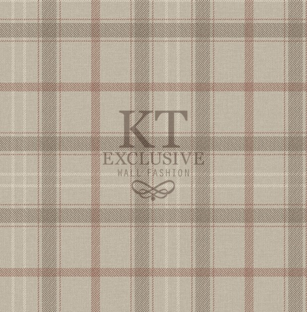KT Exclusive KT10207 Sauvage - tapeta w szkocką kratkę