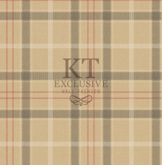 KT Exclusive KT10215 Sauvage - tapeta w szkocką kratkę
