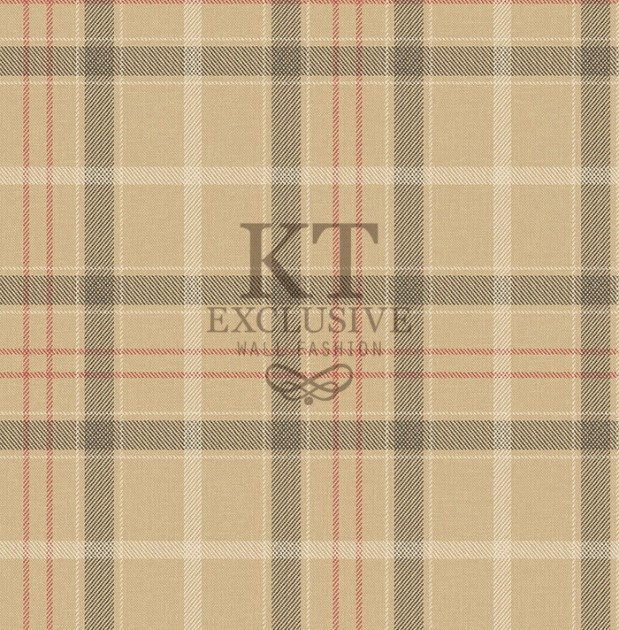 KT Exclusive KT10215 Sauvage - tapeta w szkocką kratkę