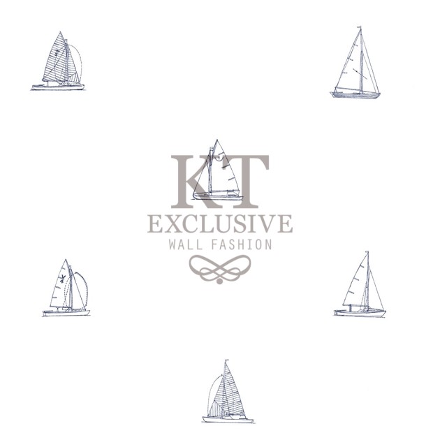 KT Exclusive 72047 Joy - tapeta dla dzieci w statki